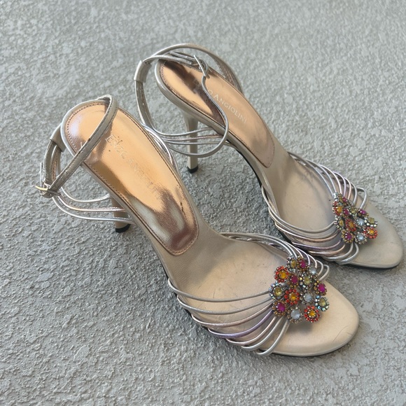 Enzo Angiolini ankle strap bejeweled sandals size 7 - Picture 5 of 12